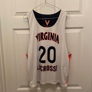 Virginia UVA Cavaliers Lacrosse Reversible White Blue Practice Jersey